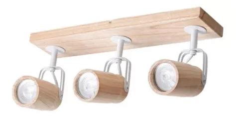 Aplique Luces Madera Nordico Blanco Lampara Led Carilux