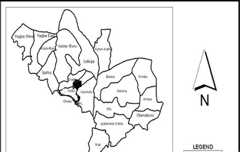 Map of Kogi State showing the Studied Area | Download Scientific Diagram