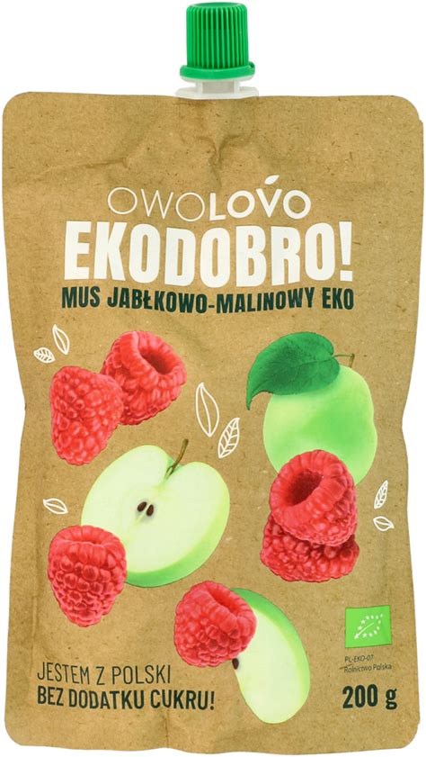 OWOLOVO Ekodobro mus jabłkowo malinowy 200 g Drogeria Rossmann pl