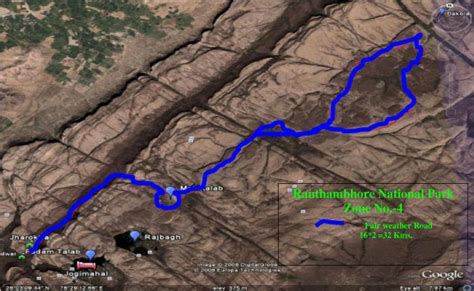 Ranthambore National Park Zone Map