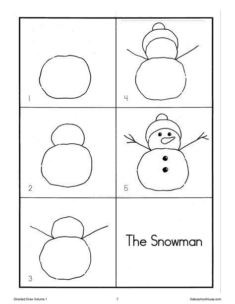 Easy Snowman Drawing Tutorial Hannelore