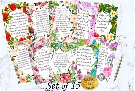 Scripture Cards Bible Verse Cards Bible Journaling Inspirational Cards ...