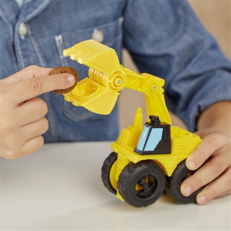 Play Doh Wheels Excavator And Loader Toy Construction Trucks With Non