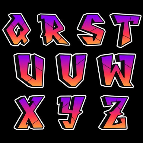 26 Png Graffiti Letters Alphabet V62 Png Transparent Background