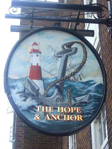 The Hope And Anchor Hammersmith Pub Sign Pub Signs Storefront