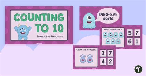 Counting To 10 Interactive Task Cards Teach Starter