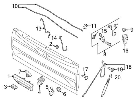 Ford F Pull Handle Tailgate Handle Tailgate Fl Z Ha