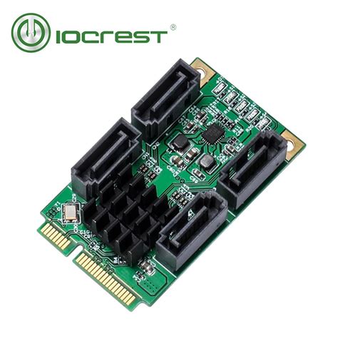 Iocrest Tarjeta Controladora De Puertos Sata Iii G Mini Pci Express