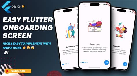 Mastering Flutter Onboarding Screens Step By Step Tutorial Youtube