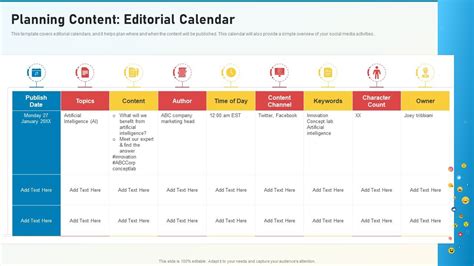 Social Media Playbook Template