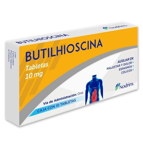 Nodrim Butilhioscina 10 Mg Tab Con 10 Soriana