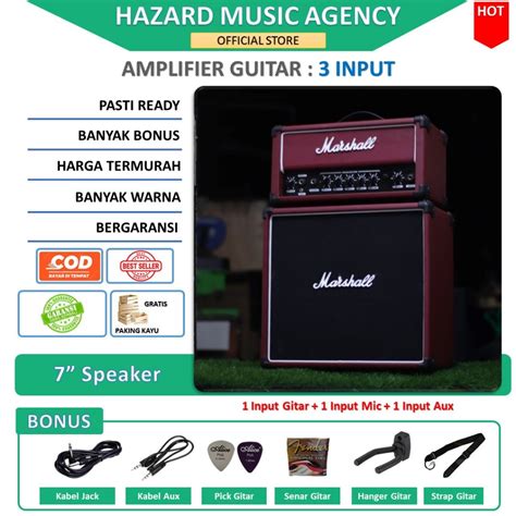 Jual Ampli Gitar Input Head Cabinet Plus Input Gitar Mic Aux Ada