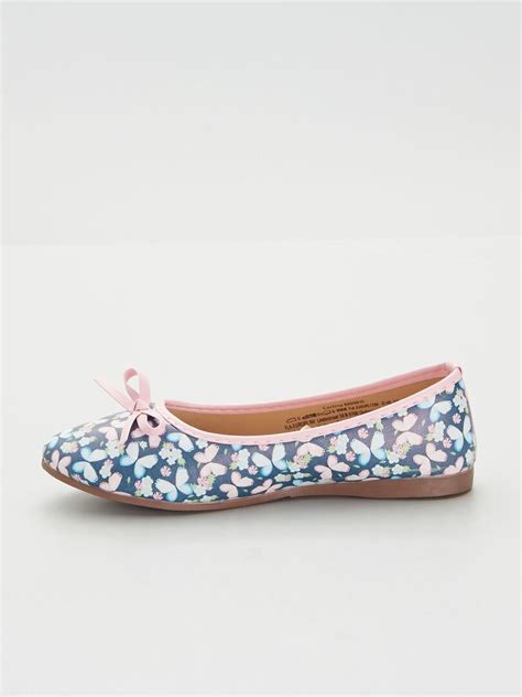 Ballerines Motif Bleu Navy Kiabi