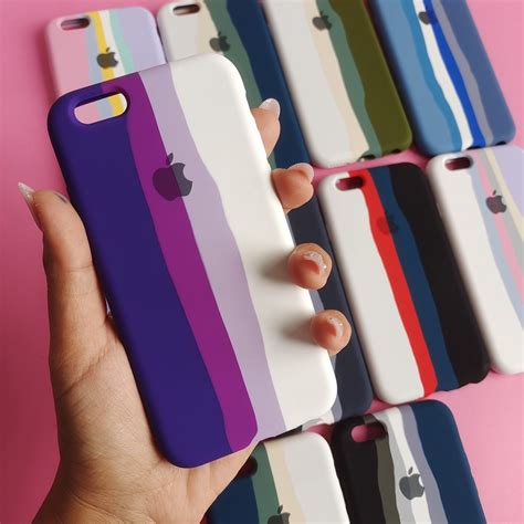 Capinha Arco Íris Iphone 6 6s Capa Forrada Aveludada Case Silicone