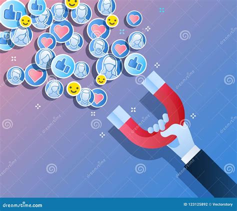 Attracting Customers And Clients To Business Stock Vector