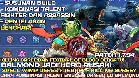 New Revamp Emblem Cara Kombinasi Talent Emblem Dan Build Balmond