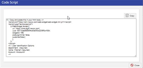 Deploying A Web Widget