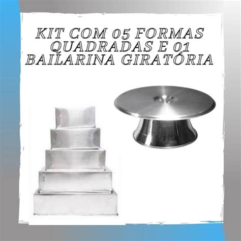 Kit Formas Quadradas C Bailarina Giratoria Parcelamento Sem Juros