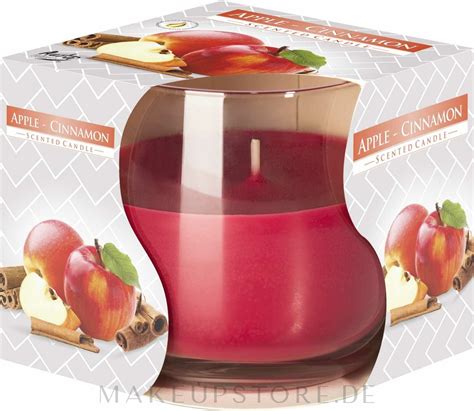 Bispol Scented Candle Duftkerze Im Glas Zimt Und Apfel Makeupstore De