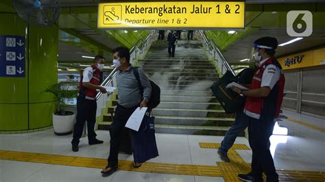 Penumpang Kereta Api Wajib Pakai Masker Dan Face Shield Saat New Normal