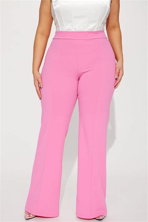 Victoria High Waisted Dress Pants Pink Fashion Nova