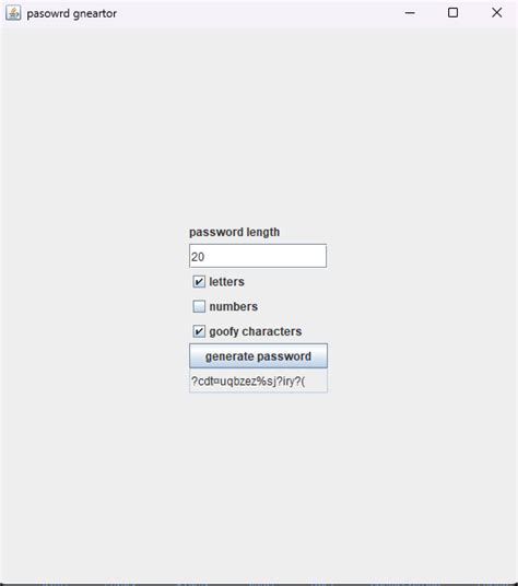 Github Turecross321java Password Generator Java Application That Lets You Generate Passwords