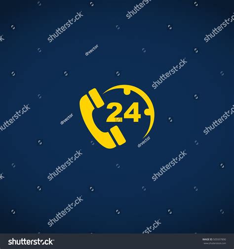 Support Icon 24 7 Call Center Stock Vector Royalty Free 505937890