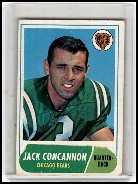 1968 Topps 153 Jack Concannon VG EX EBay