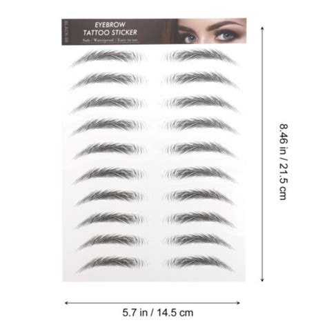 Pcs Imitation Eco Eyebrow Sticker Transfer Stickers False Eyebrows