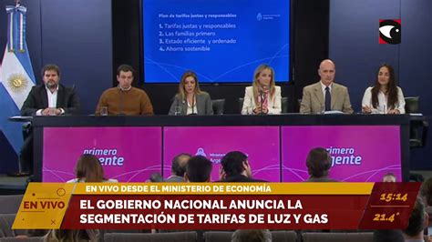 En Vivo El Gobierno Nacional Anuncia La Segmentación De Tarifas De Luz Y Gas Vídeo Dailymotion