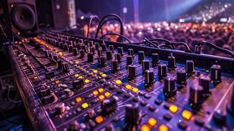 Concert Sound Mixing Board Background Sound Board Concert Mixing