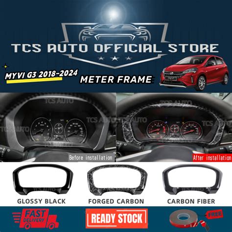 Tcs Auto Perodua Myvi Gen3 2018 2024 Car Meter Frame Cover Garnish