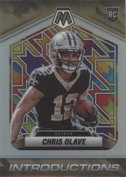 Panini Mosaic Introductions Silver Prizm I Chris Olave Rc