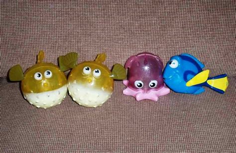 Mcdonald S Disney S Finding Nemo Happy Meal Toy Lot Of 4 Loose Used