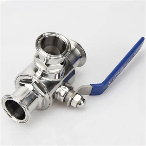 Sanitary Stainless Steel Tri Clamp 3 Way Manual Ball Valve NT TCBBV