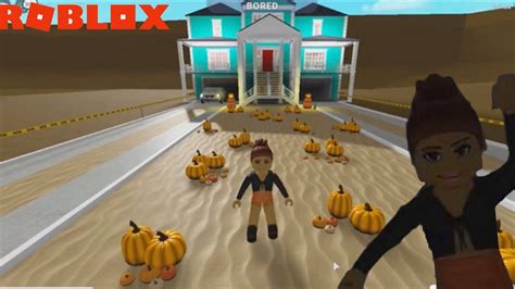 Decorating The Beach House For Halloween Roblox Bloxburg Lolsiepops Youtube