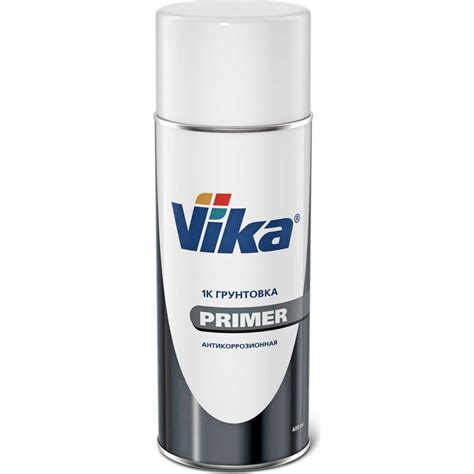 Алкидная грунтовка-праймер VIKA Primer аэрозоль, черная, 520 мл О00522 ...
