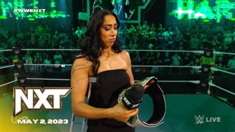 Indi Hartwell Says Goodbye To NXT And Relinquish The Title Before Going