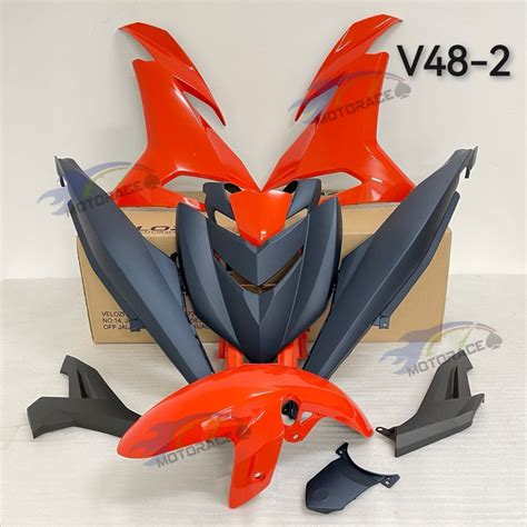 Velozi Racing Full Body Cover Set Y15zr Yamaha V1 V2 Standard Colour Shopee Malaysia