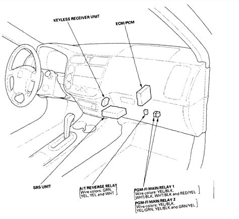 Honda Civic Main Relay Wiring Diagram Honda Accord W