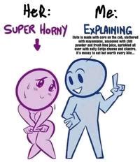 Super Horny Explaining Image Gallery Know Your Meme