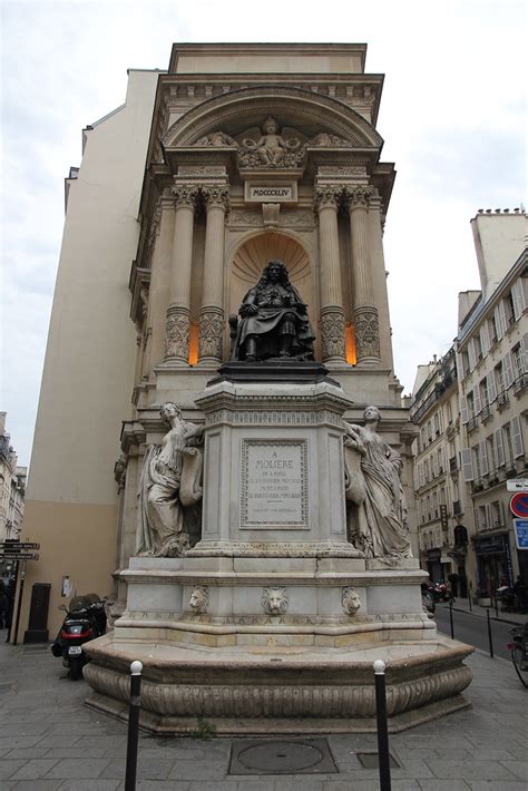 Moliere Statue Corner Of Rue De Richelieu Rue Th R Se P Flickr