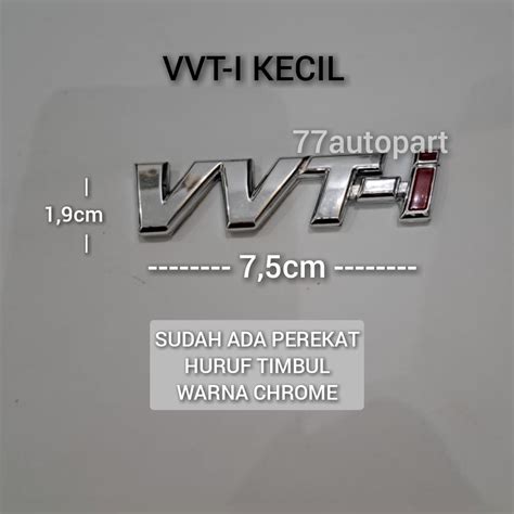 Jual Emblem Logo Mobil Tulisan Vvti Kecil Shopee Indonesia