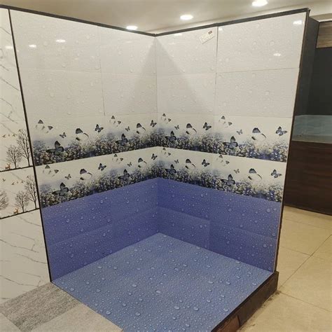 Glossy 4mm Ceramic Bathroom Tiles Size 2x4 Feet 600x1200 Mm At Rs 39