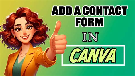 How To Collect Emails On Canva Website With A Contact Form Youtube