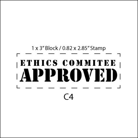 Ethics Committee Approved Stamp Etsy