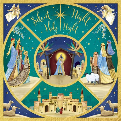 Tlm Silent Night Bethlehem Christmas Cards Pack Of 10 The