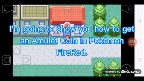 How to get an Amulet Coin in Pokémon FireRed YouTube