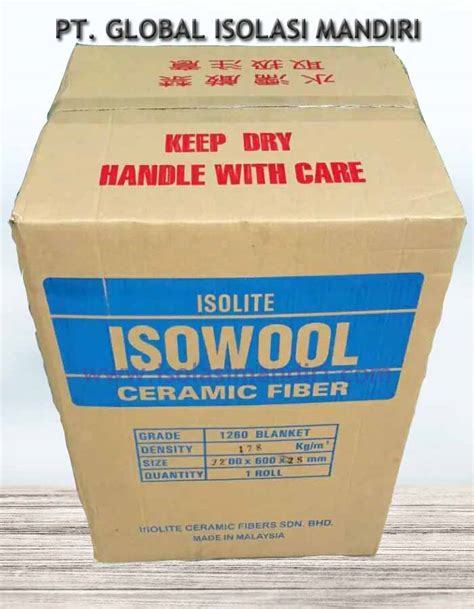 Ceramic Fiber Blanket Isowool 1 400c Peredam Suara Isolasi Mandiri