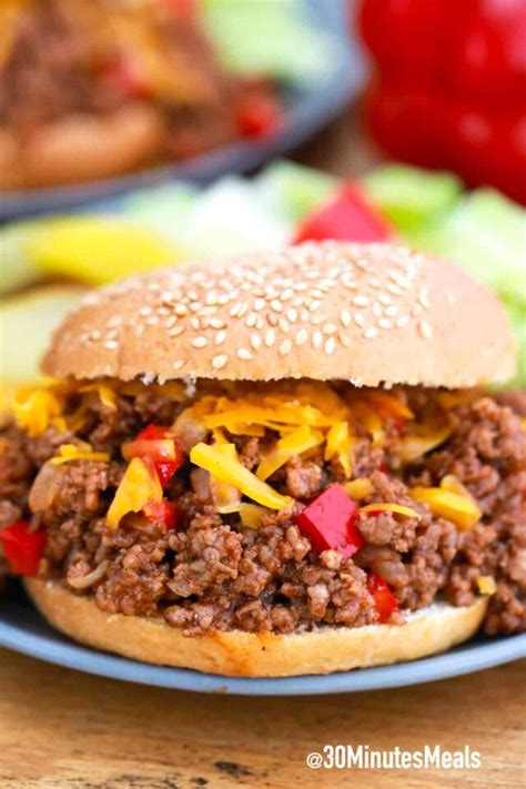 Bbq Sloppy Joes 30 Minutes Meals